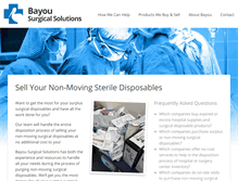 Tablet Screenshot of bayousurgicalsolutions.com